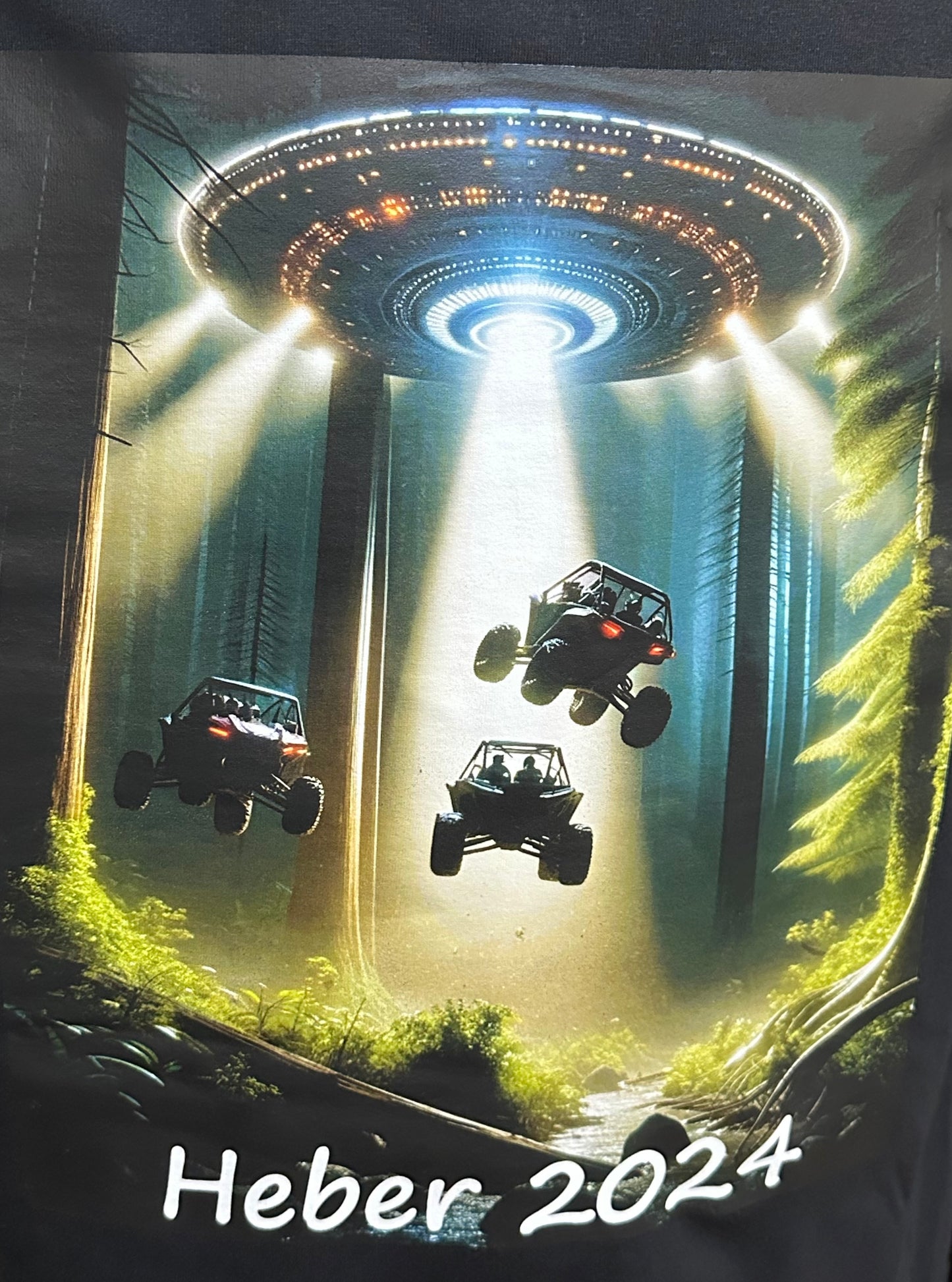 Short Sleeve T Shirt - Heber SxS Alien Abduction X3 In Air