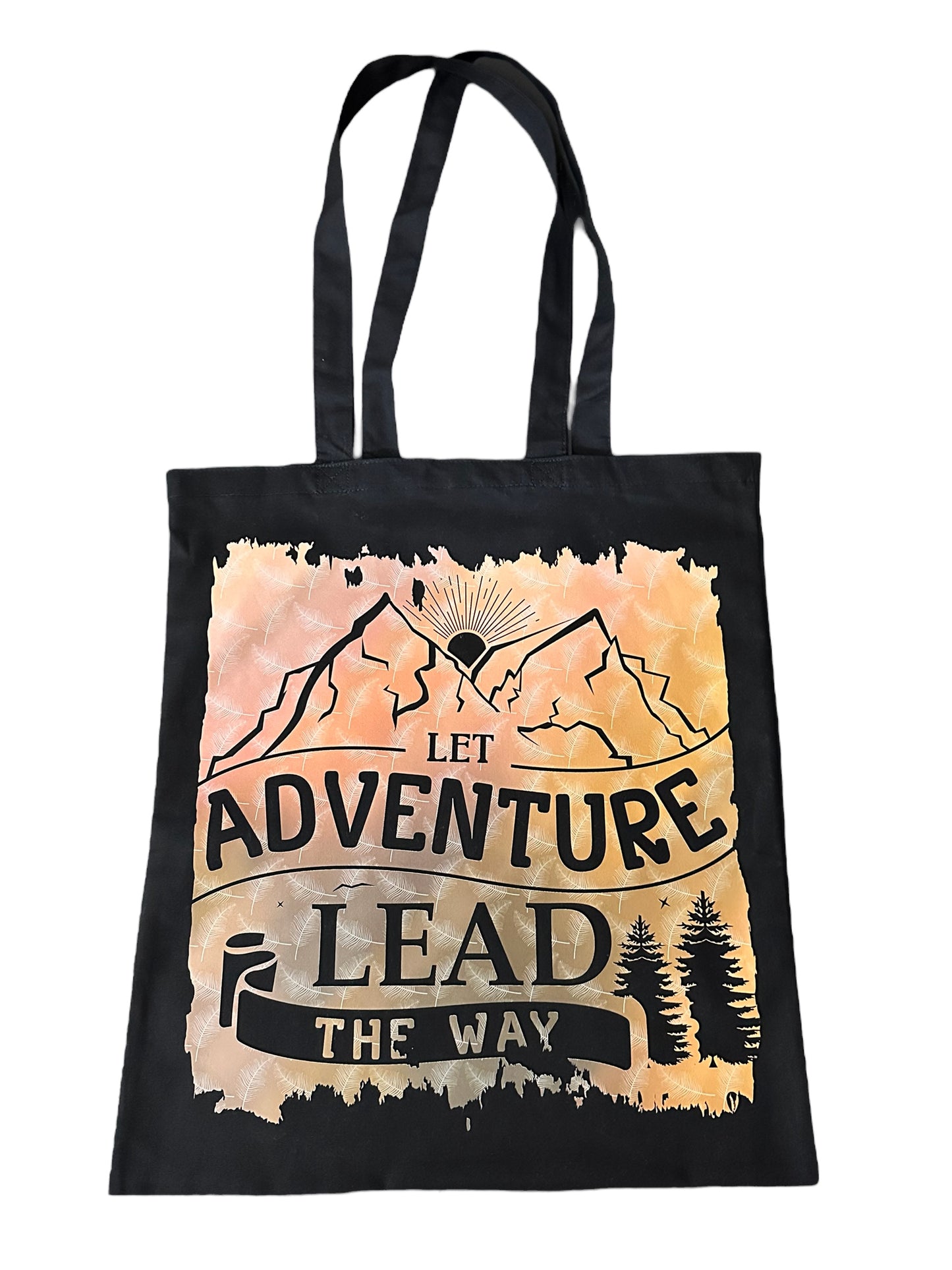 Custom Natural Canvas Shopping Bag - Let Adventure Lead the Way